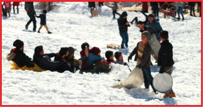 SARIVELİLERDE KIZAK KEYFİ