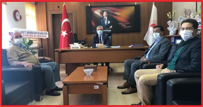 TİCARET BORSASI’NDAN YUSUF ŞAHİN’E ZİYARET