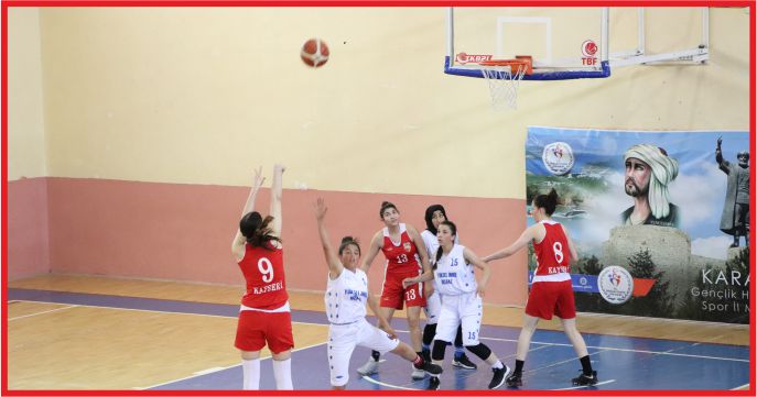 U18 KIZLAR BASKETBOL YARI FİNAL MÜSABAKALARI KARAMAN’DA BAŞLADI