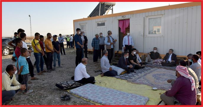 VALİ IŞIK  ÇADIR KENTİ ZİYARET ETTİ
