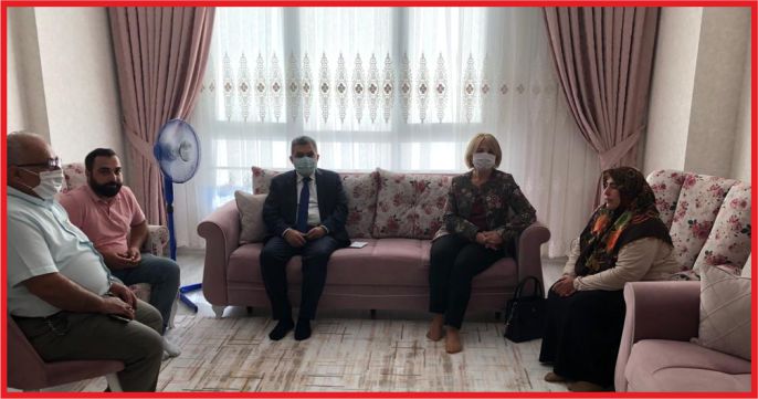 VALİ MEHMET ALPASLAN IŞIK ŞEHİT AİLESİNİ ZİYARET ETTİ