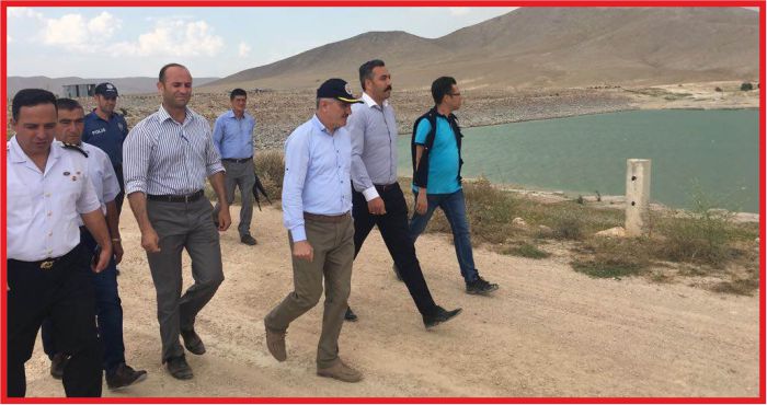 VALİ MERAL AYRANCI BARAJINDA İNCELEMELERDE BULUNDU