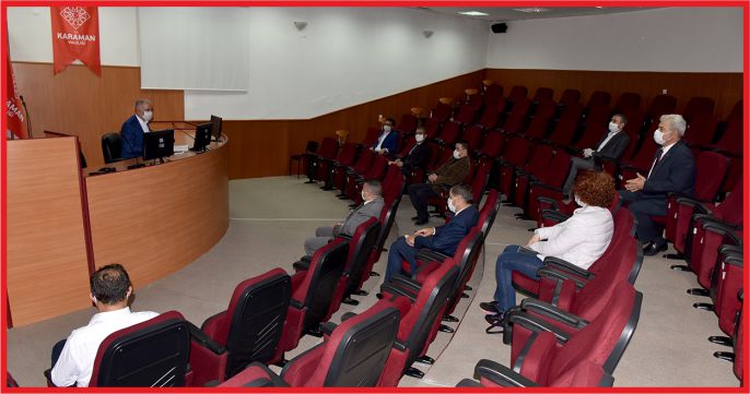 VALİ MERAL “KARAMAN’DA SÜREÇ İYİYE GİDİYOR “