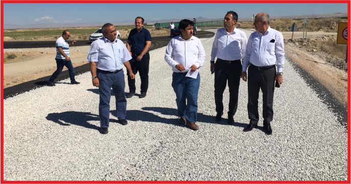 VALİ MERAL  YOL ÇALIŞMASINI YERİNDE İNCELEDİ