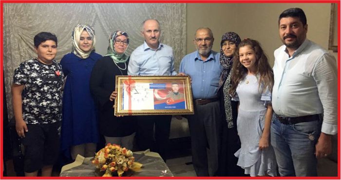 VALİ MERAL’DEN ŞEHİT AİLELERİNE ZİYARET