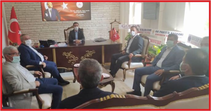 VEKİLLERDEN KAYMAKAM ŞAHİN’E ZİYARET