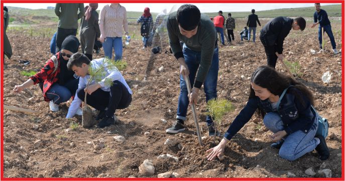 YABANCI UYRUKLU ÖĞRENCİLER FİDAN DİKTİ
