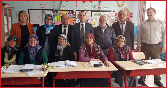 ZEHRA MERAL OKUMA – YAZMA KURSLARINI ZİYARET ETTİ