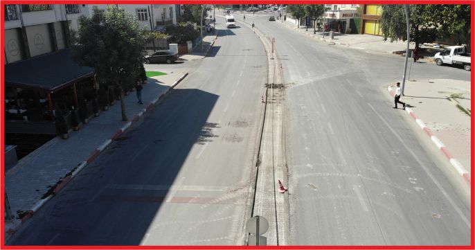 ZEYTİN DALI BULVARINDA YENİLEME ÇALIŞMASI