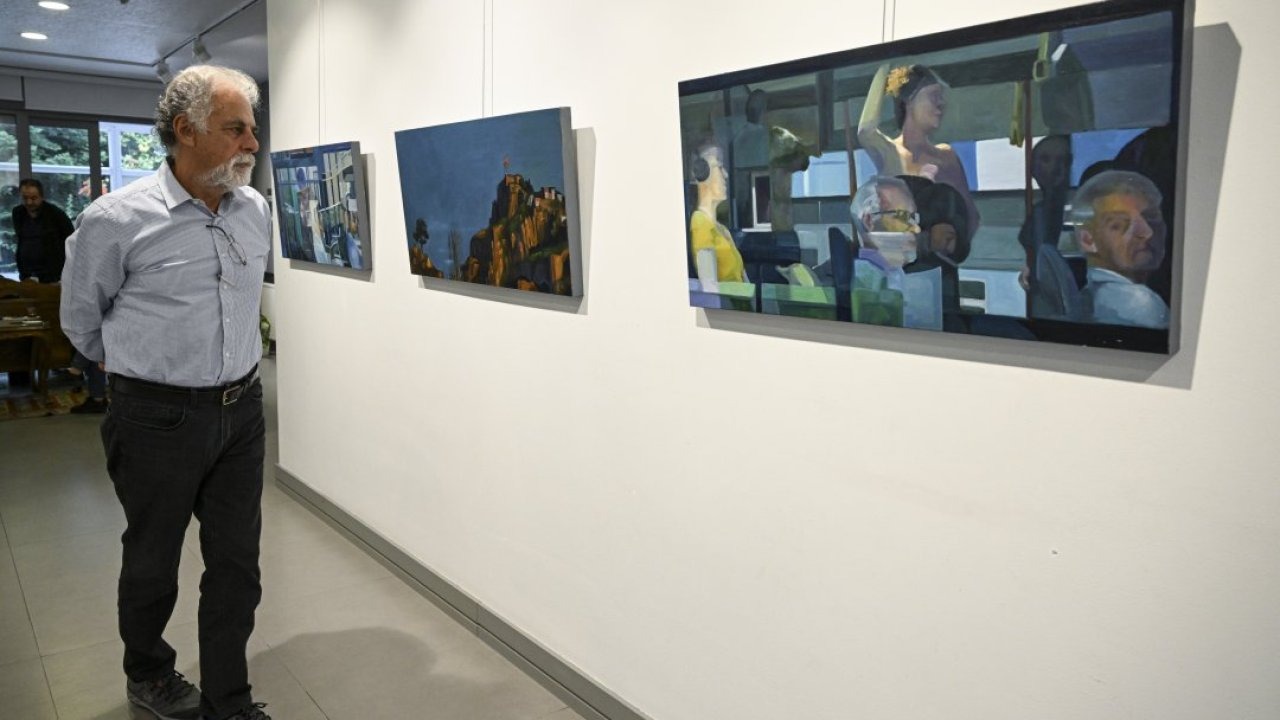 Ankara manzaralarının renklerle anlatıldığı &quot;Gri&quot; sergisi yarın sanatseverlerle buluşacak