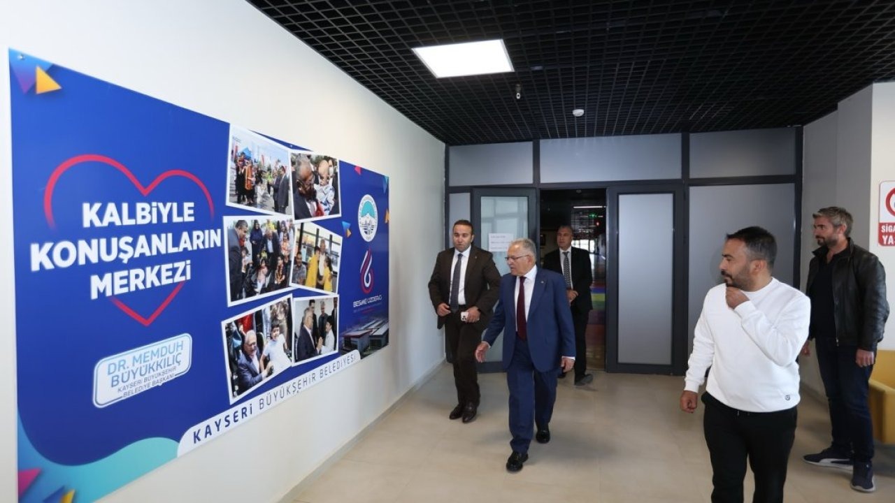 Başkan Büyükkılıç, Besime Özderici Engelsiz Yaşam Merkezi'ni ziyaret etti