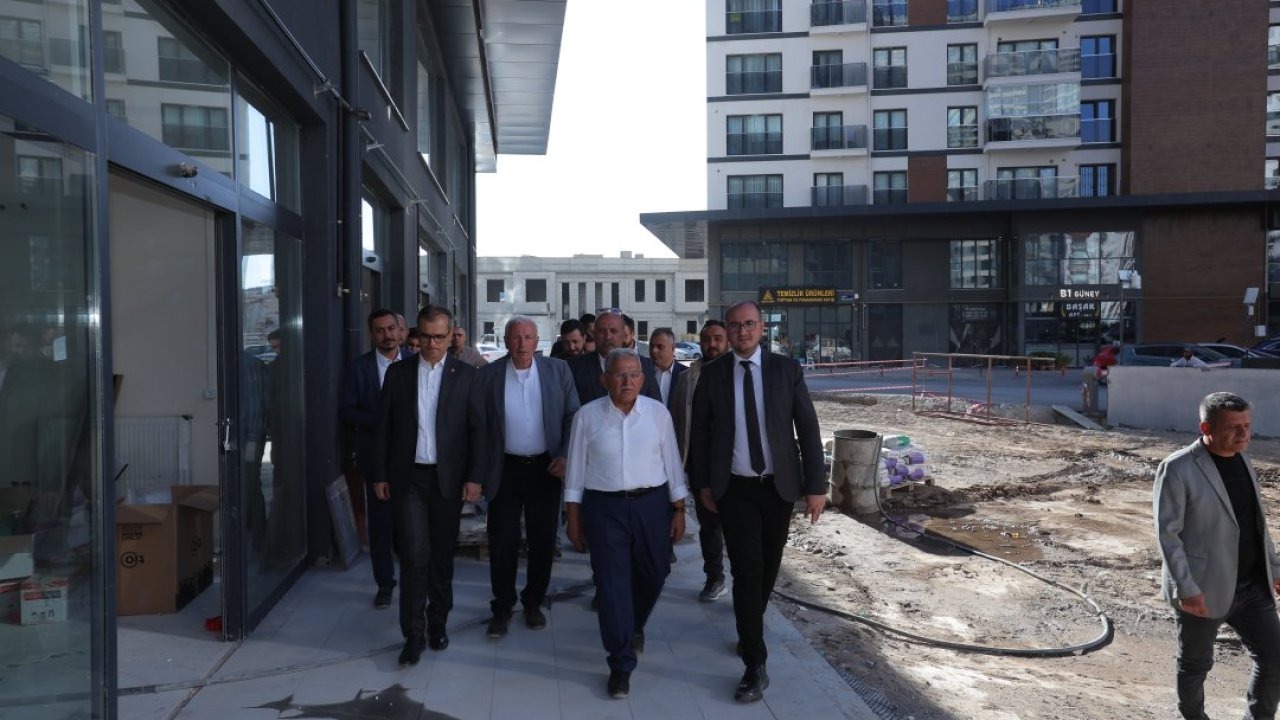 Başkan Büyükkılıç, Sahabiye Kentsel Dönüşüm 1. Etap çalışmalarını inceledi