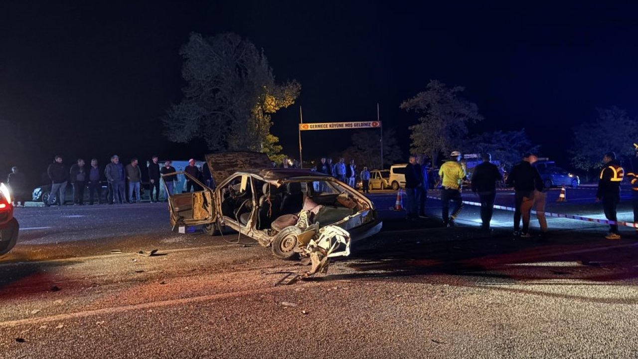 Çankırı'da iki otomobilin çarpışması sonucu 1 kişi öldü, 3 kişi yaralandı