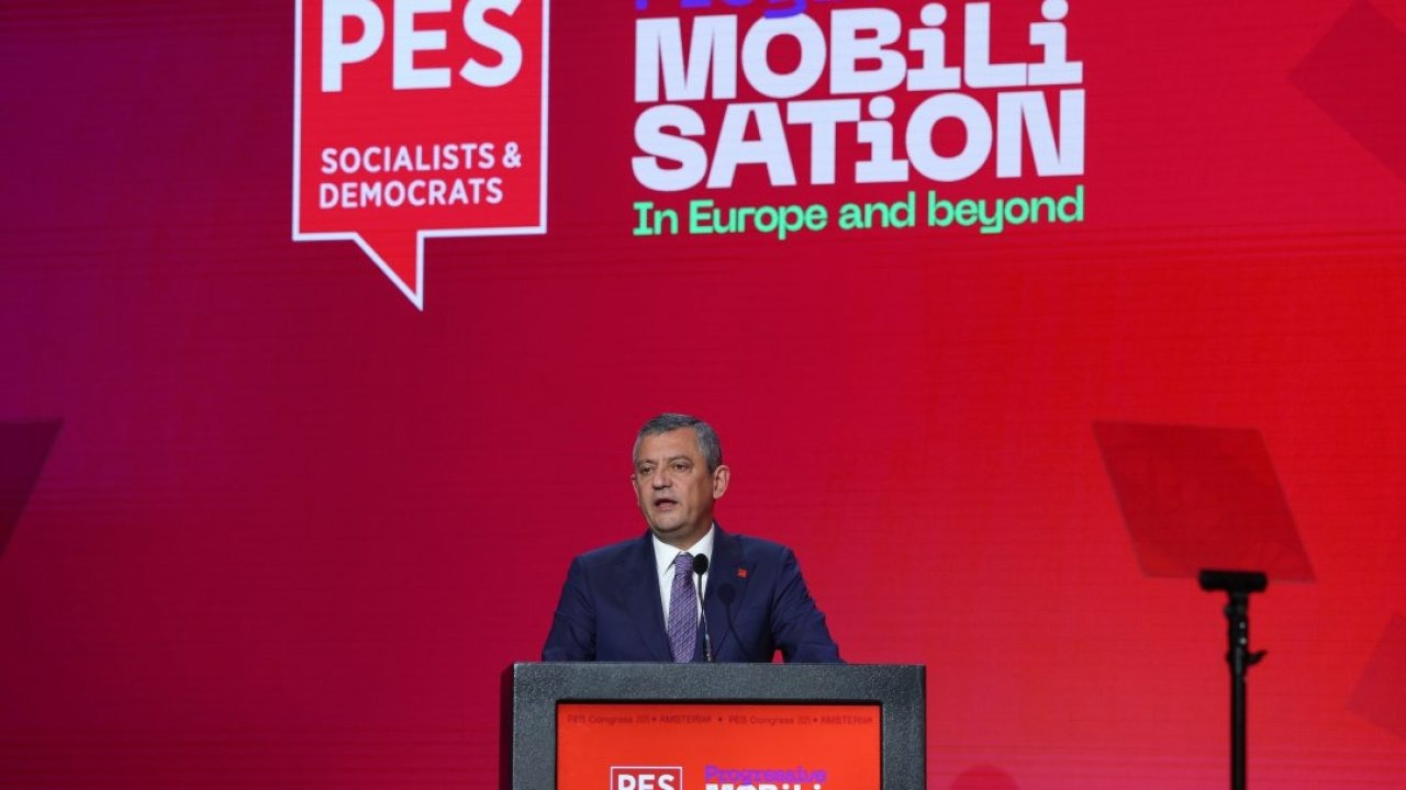CHP Genel Başkanı Özel, Avrupa Sosyalist Partisi Kongresi'nde konuştu: