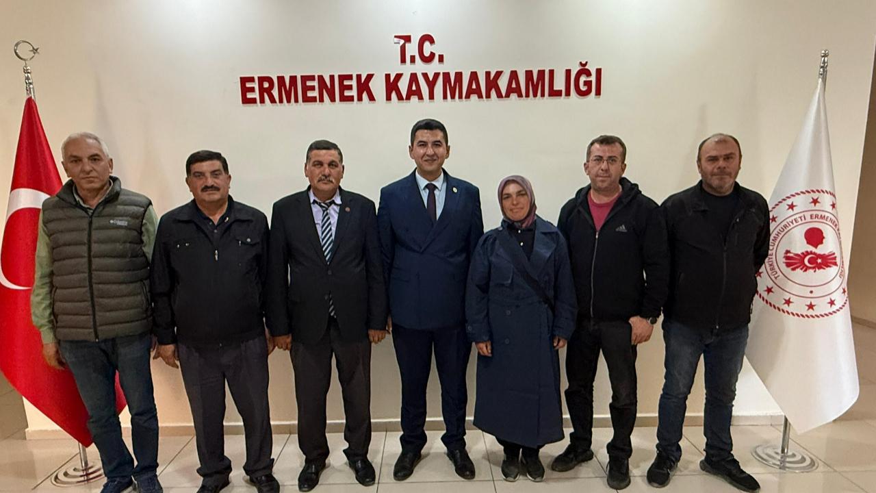 Ermenek’te yeni kaymakama yoğun ilgi