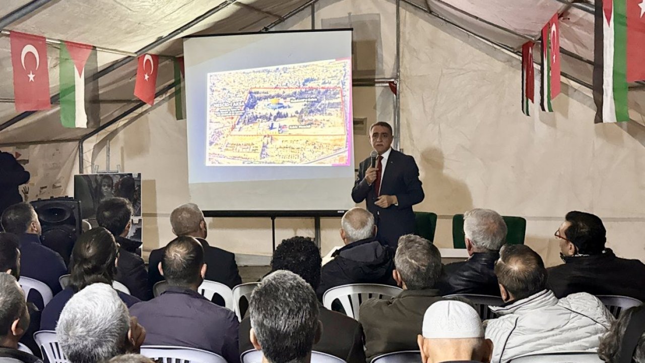 KAEÜ Rektörü Karahocagil, "Kudüs Konuşmaları" programına katıldı