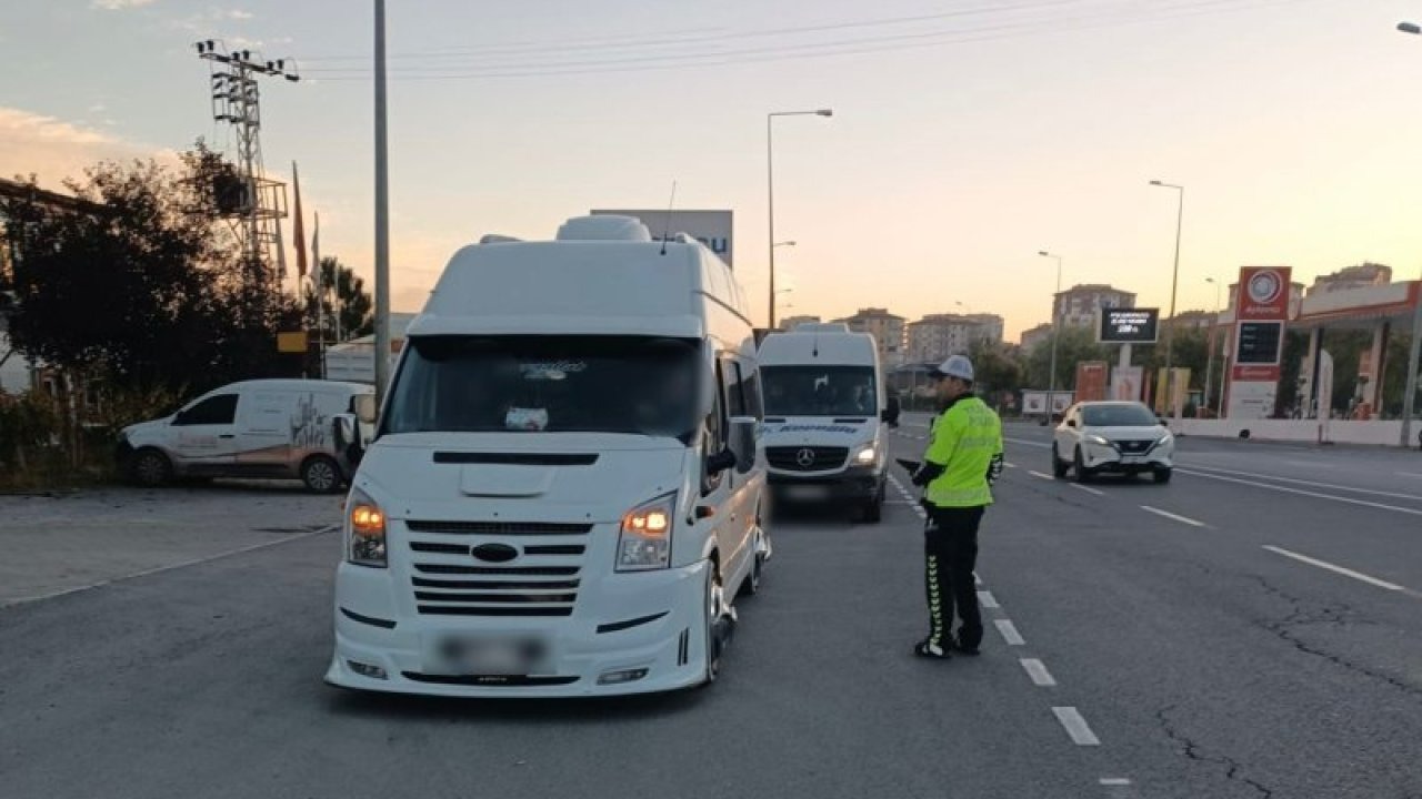 Kayseri&#039;de personel servis araçları denetlendi