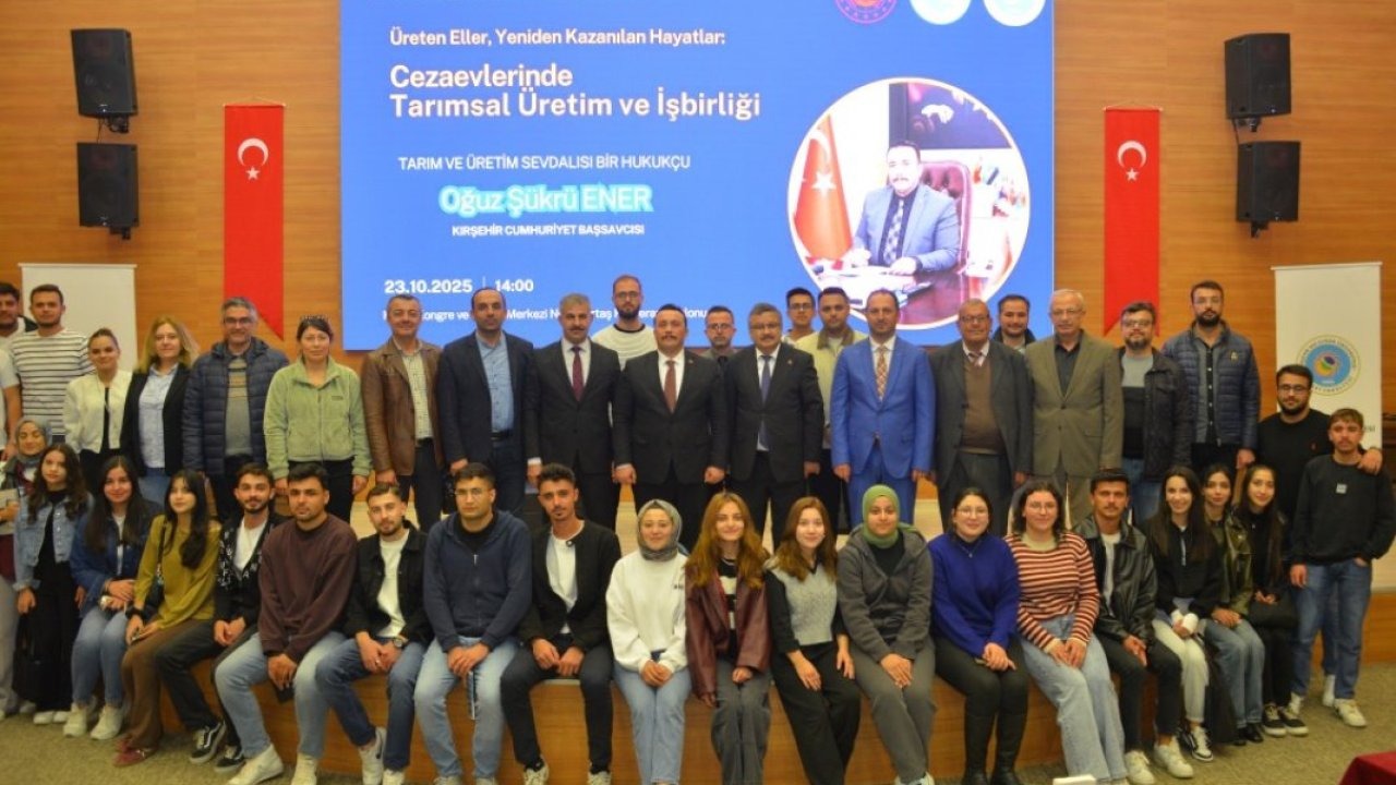 Kırşehir Cumhuriyet Başsavcısı Ener, üniversite öğrencileriyle buluştu