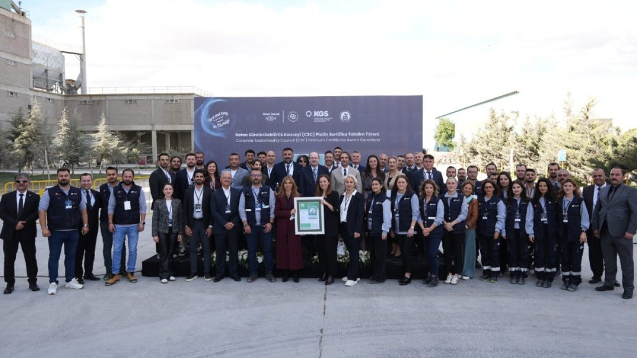 Limak Çimento'nun Anka Fabrikası CSC Platinum Sertifikası aldı