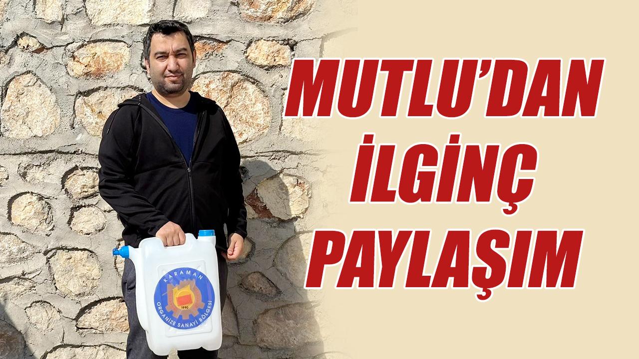 Mutlu'dan ilginç paylaşım