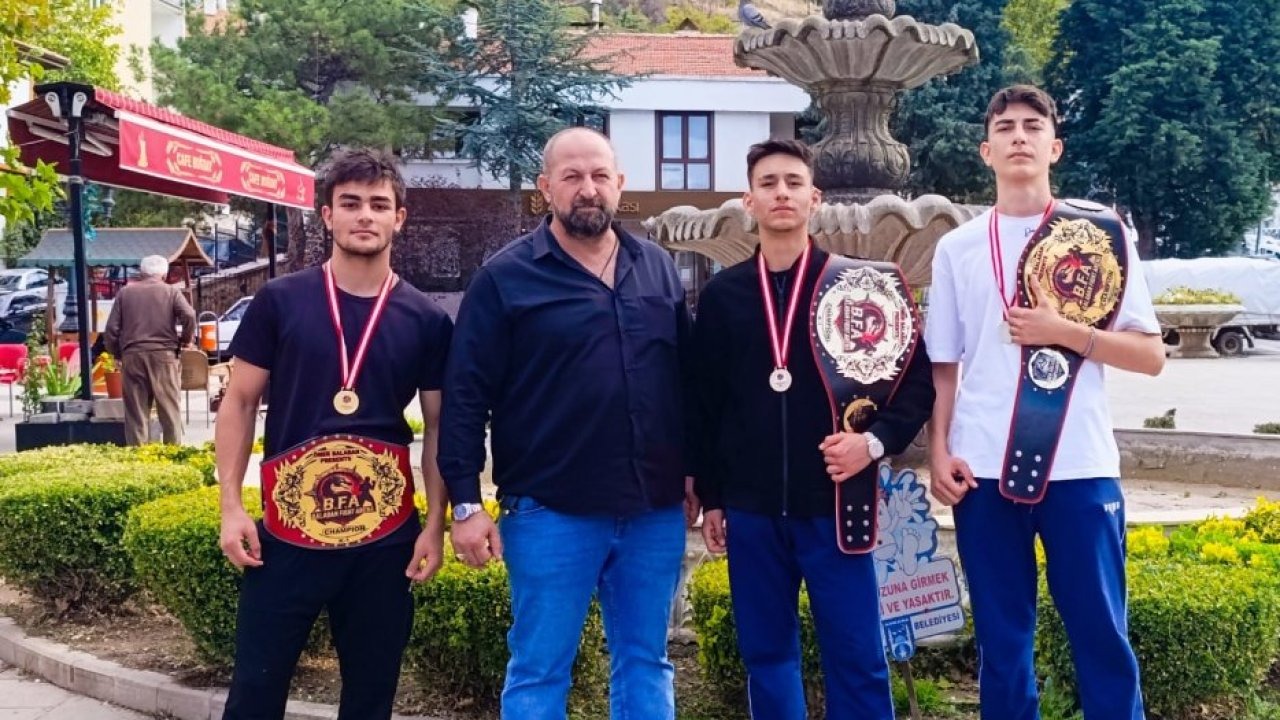 Nallıhanlı sporcular karma dövüş sanatlarında 3 ünvan kemeri kazandı