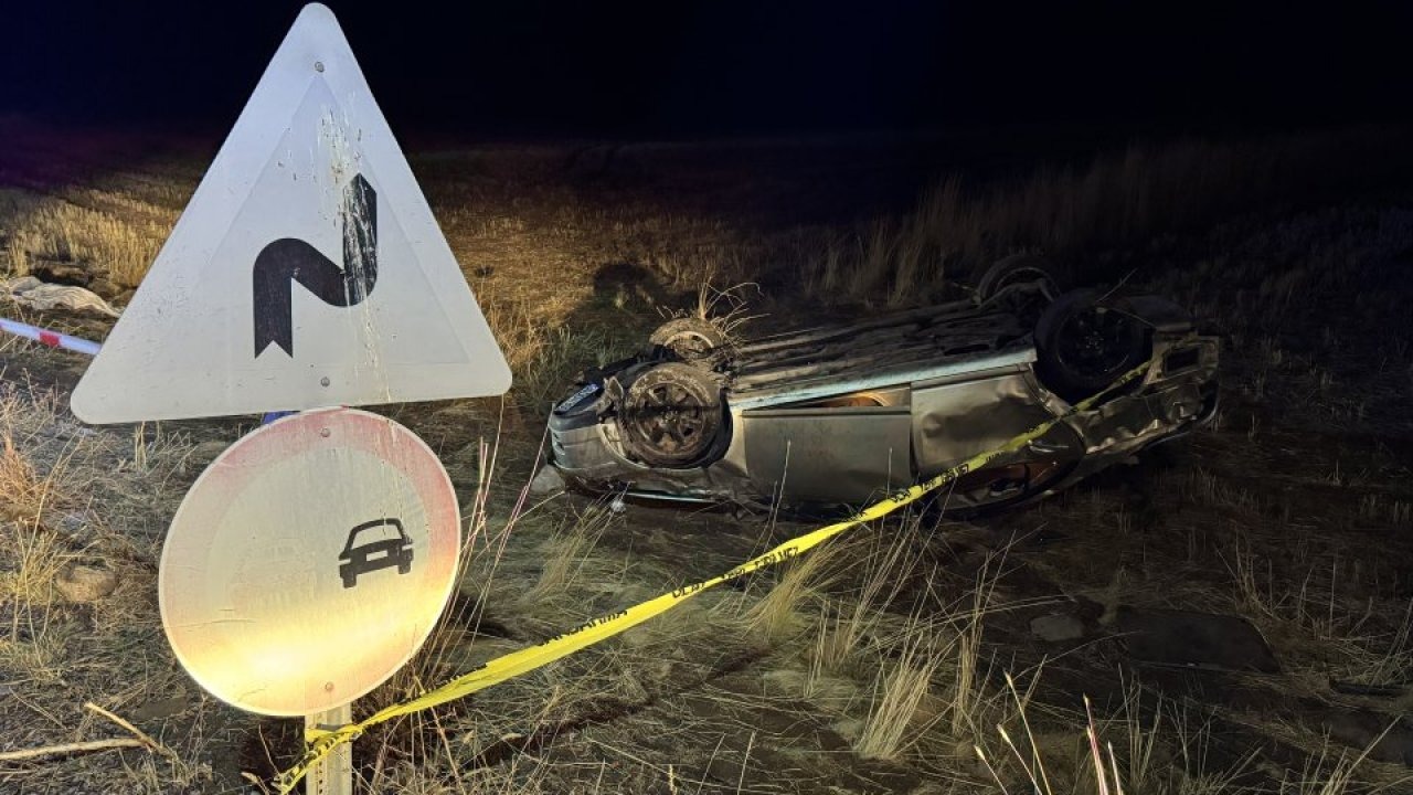 Nevşehir'de devrilen otomobildeki 2 kişi yaşamını yitirdi, sürücü ağır yaralandı