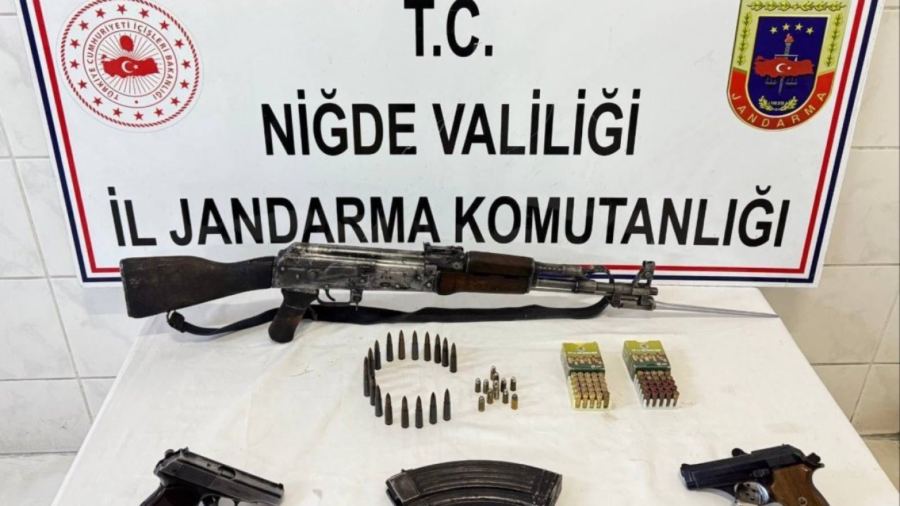 Niğde'de ruhsatsız silah operasyonunda bir şüpheli yakalandı