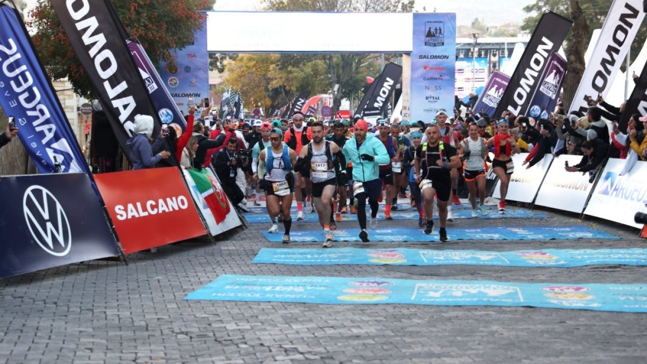 Salomon Kapadokya Ultra Trail Koşusu, 2 bin 406 sporcunun katılımıyla başladı