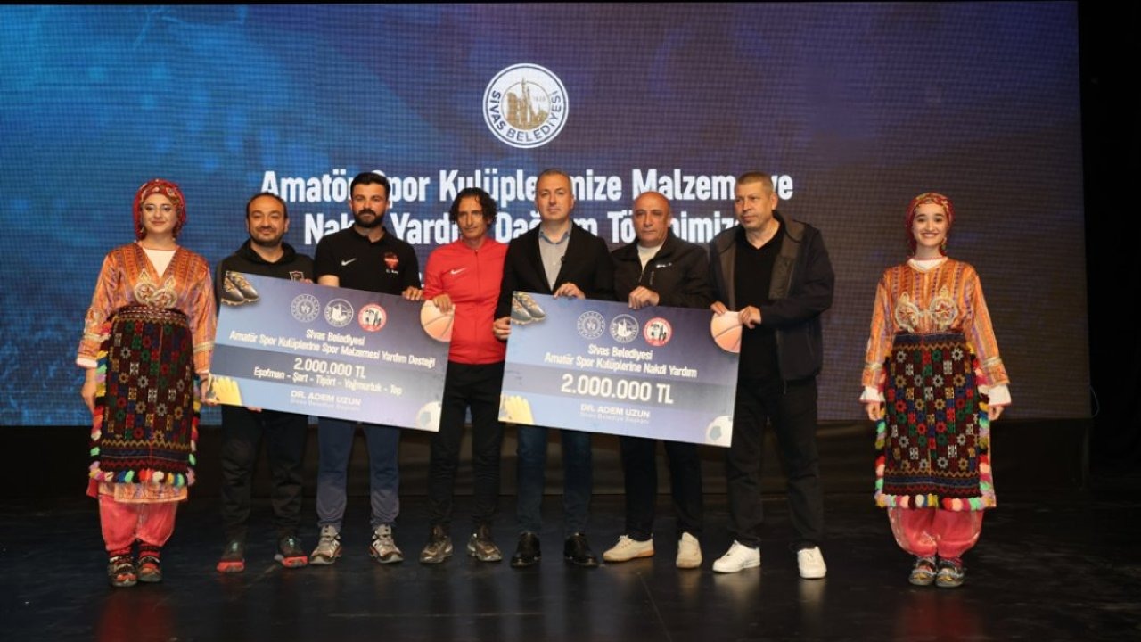 Sivas Belediyesinden amatör spor kulüplerine destek