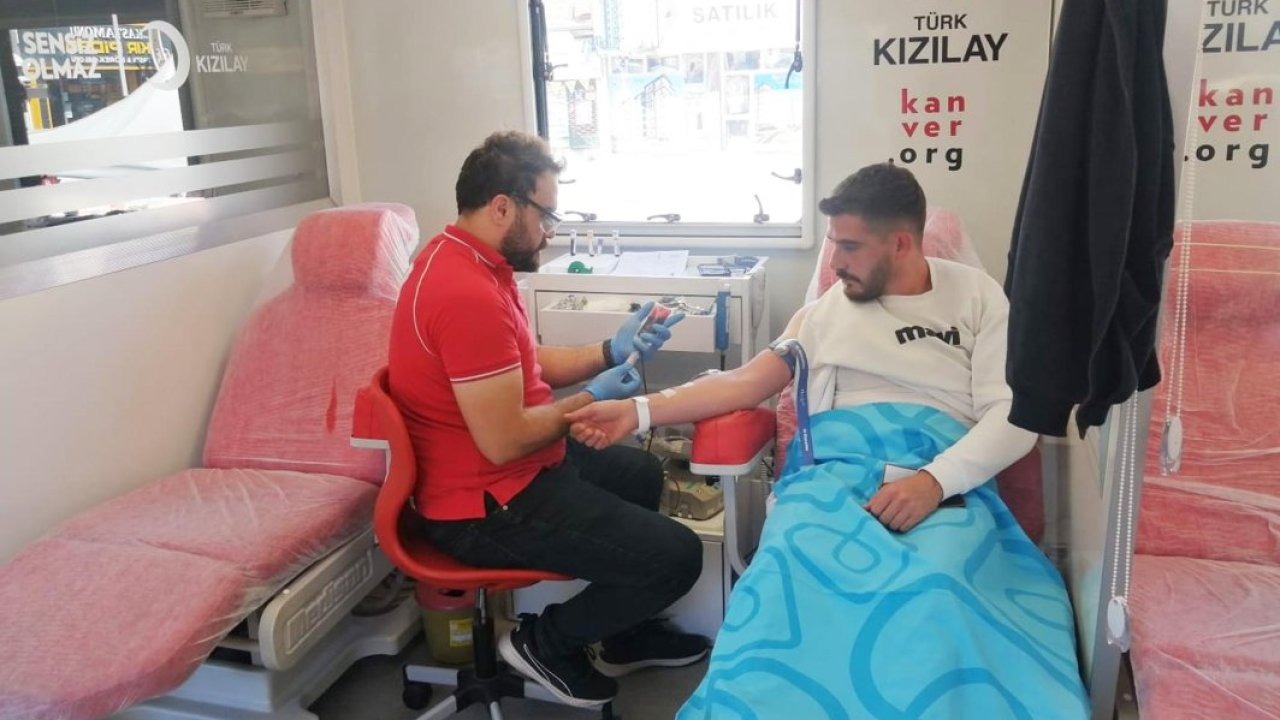 Sorgun&#039;da düzenlenen kan bağışı kampanyası devam ediyor