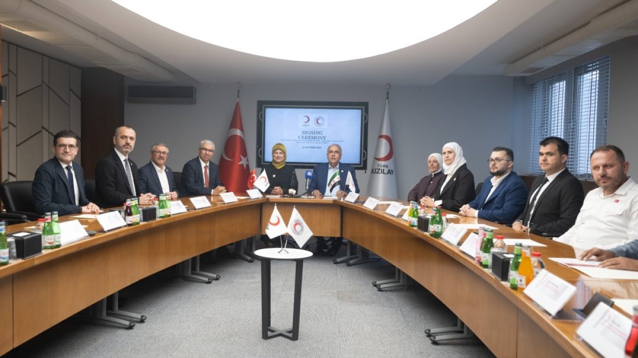Türk Kızılay ile Suriye Arap Kızılayı arasında 3 ayrı alanda protokol imzalandı