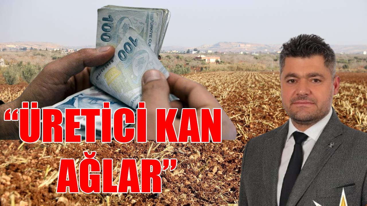 “Üretici kan ağlar"