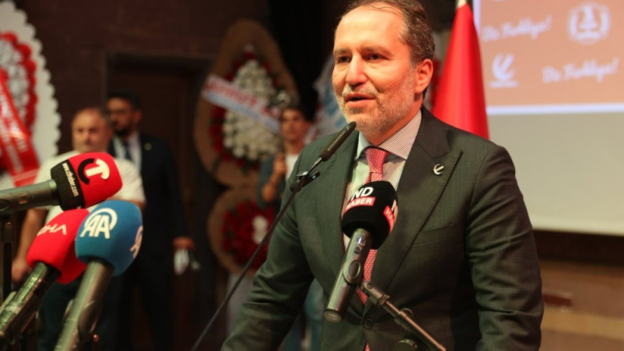 Yeniden Refah Partisi Genel Başkanı Erbakan, partisinin Nevşehir il kongresine katıldı