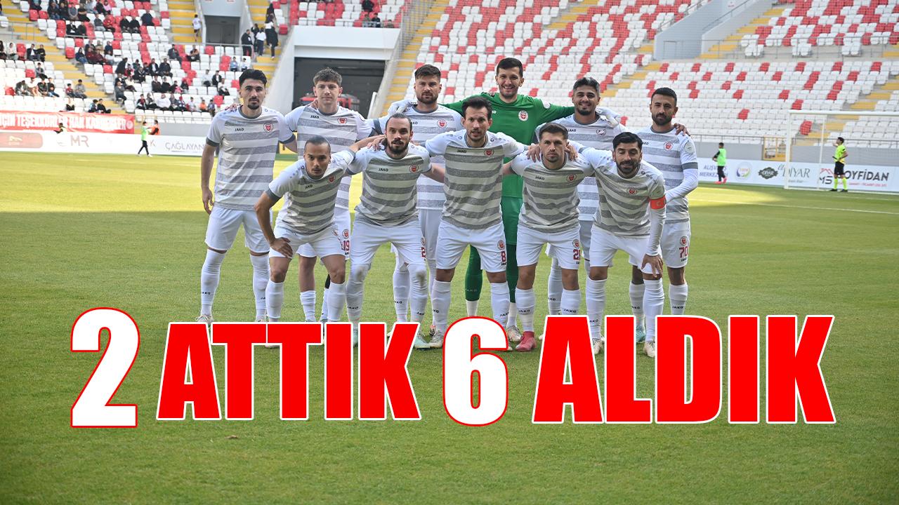 2 attık 6 aldık