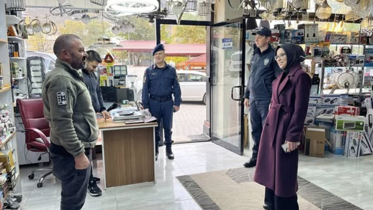 Akıncılar Kaymakamı Yücel, esnafı ziyaret etti