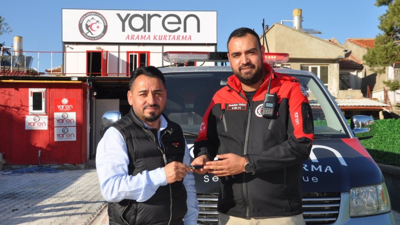 Akşehirli iş insanından Yaren Arama Kurtarma ve Yardımlaşma Derneği'ne destek