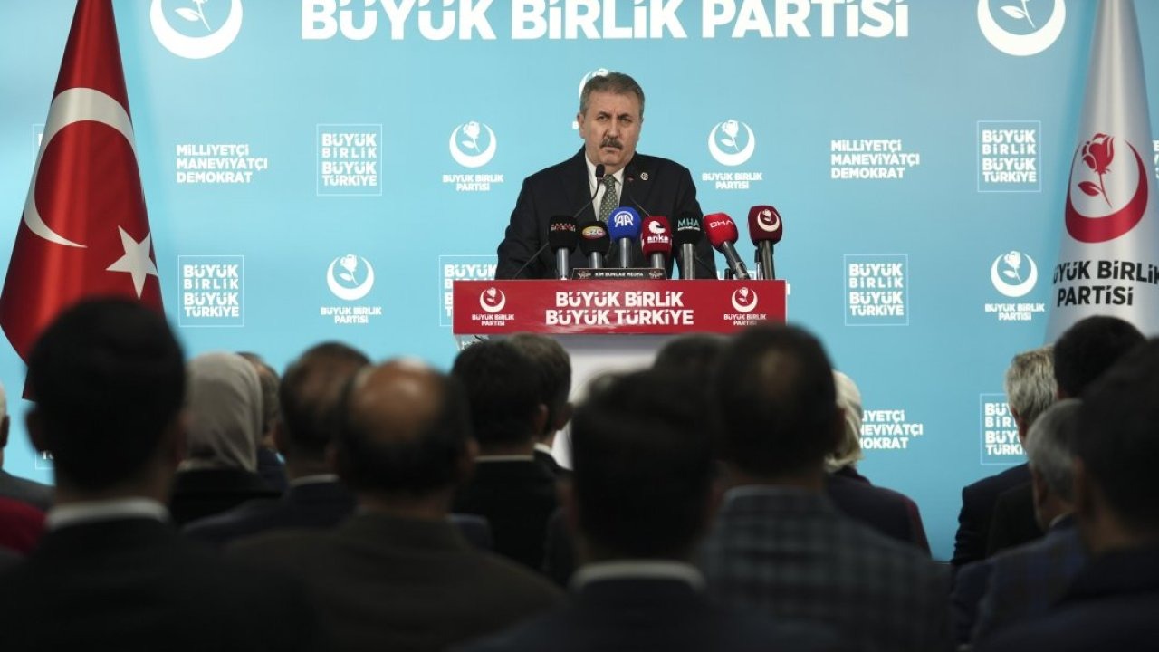 BBP Genel Başkanı Destici, basın toplantısı düzenledi: