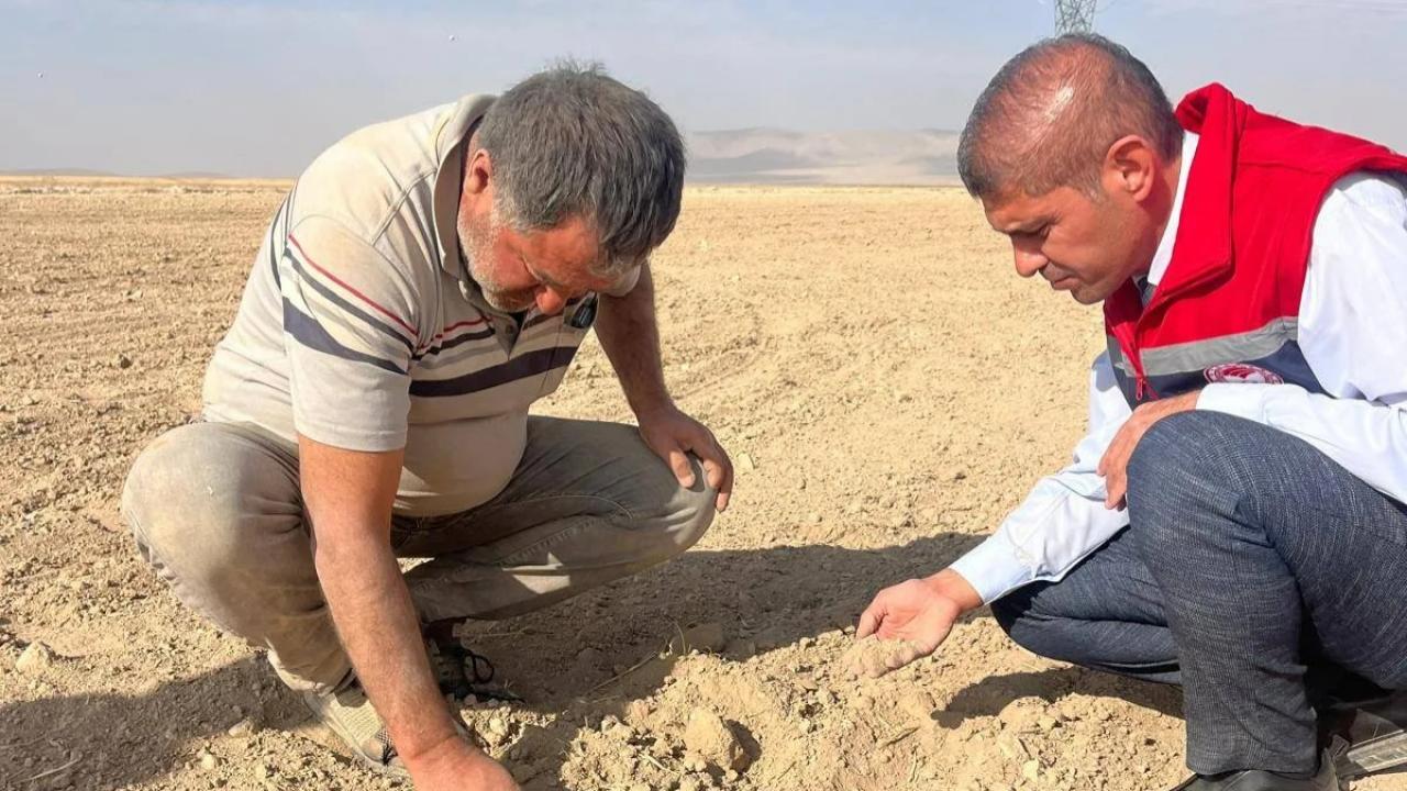 Çiftçiler ekim için tarlaya indi