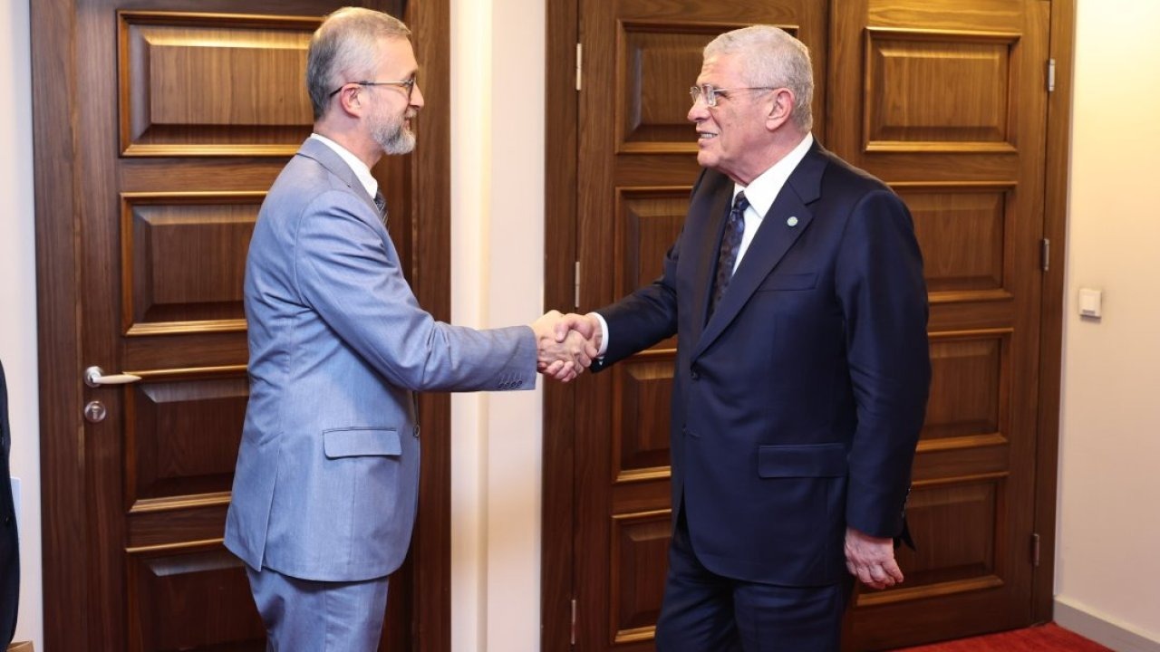 İYİ Parti Genel Başkanı Dervişoğlu, Ukrayna&#039;nın Ankara Büyükelçisi Celal ile görüştü