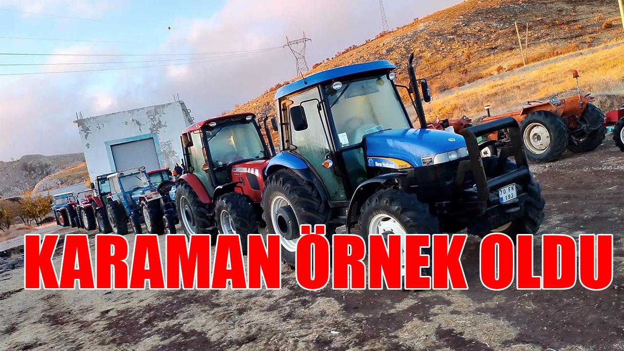Karaman örnek oldu