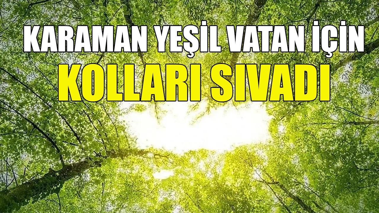 Karaman yeşil vatan için kolları sıvadı