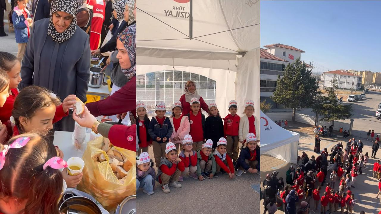 Karaman’da minik yüreklerden büyük paylaşım