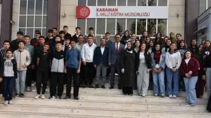 Karamanlı öğrenciler Mersin'e uğurlandı