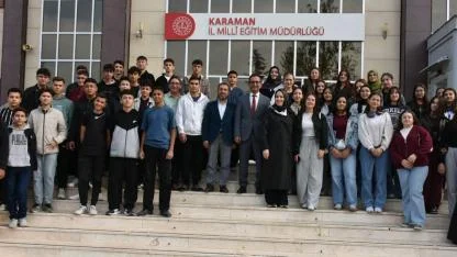 Karamanlı öğrenciler Mersin'e uğurlandı