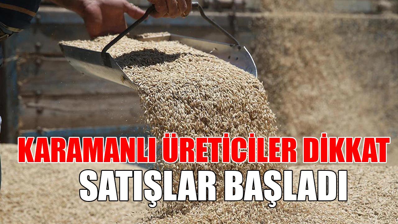 Karamanlı üreticiler dikkat
