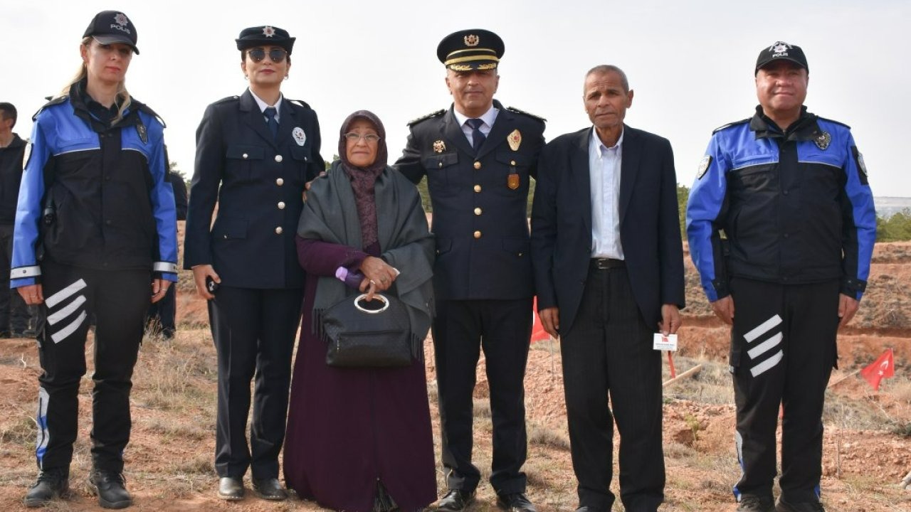 Kırşehir emniyeti şehitler adına 500 fidan dikti