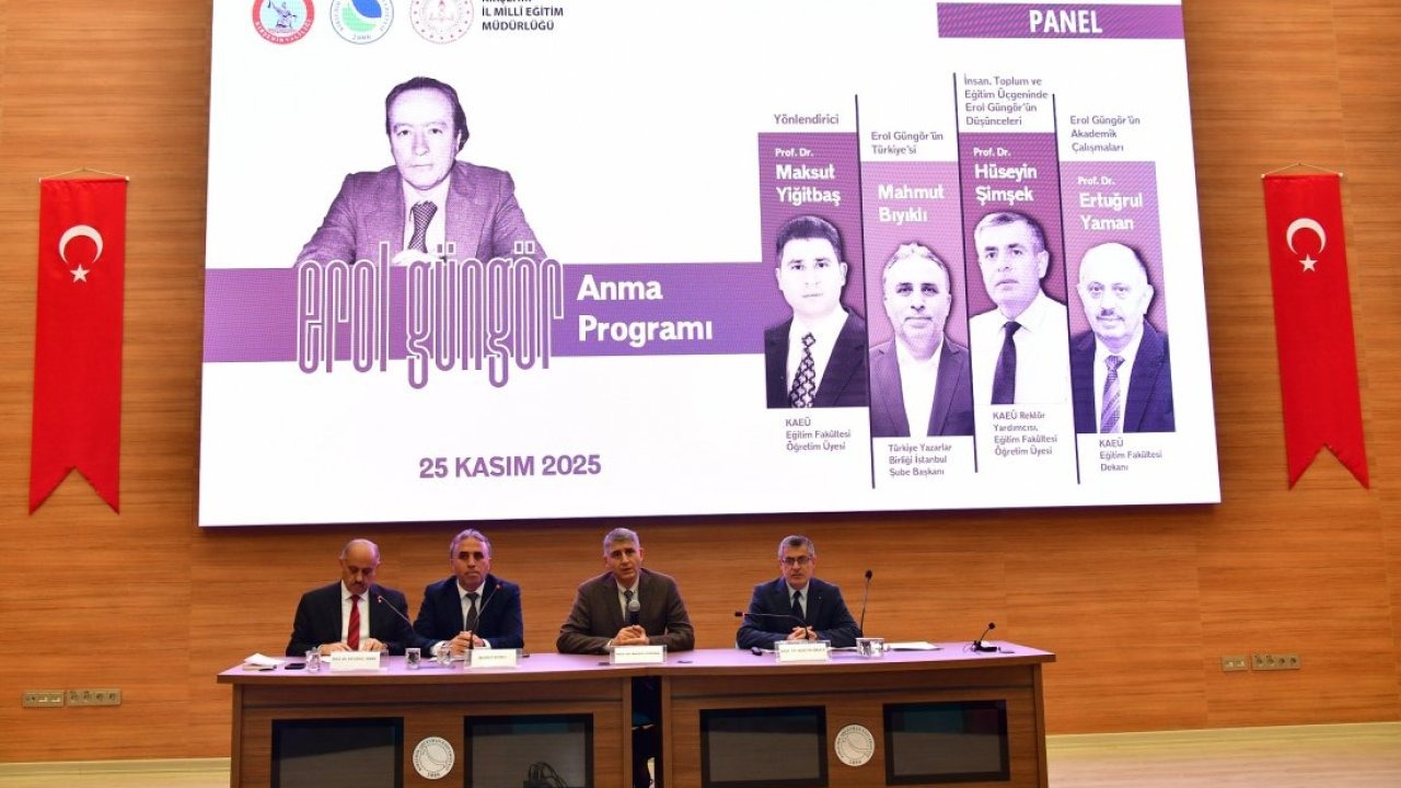 Kırşehir&#039;de Prof. Dr. Erol Güngör&#039;ü anma programı düzenlendi