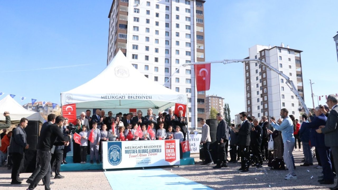 Melikgazi Belediyesi Mustafa Ulubaş İlkokulu'nun temeli atıldı
