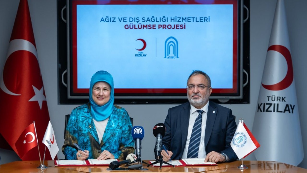 Türk Kızılay &quot;Gülümse Projesi&quot; kapsamında AYBÜ ile işbirliği protokolü imzaladı: