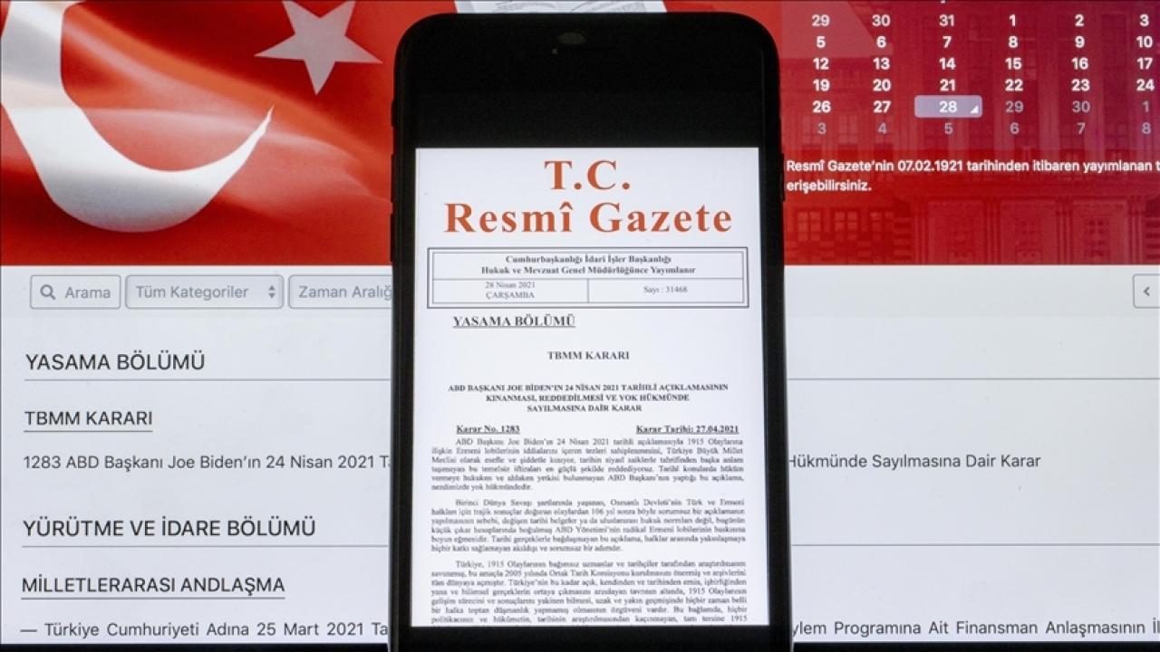 Yeni kararlar Resmi Gazete'de